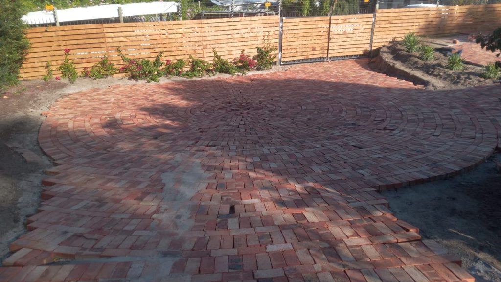 Large area prepared for new paving in Cape Town