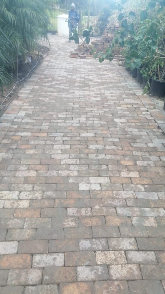 Brick paved driveway and pathway in Cape Town